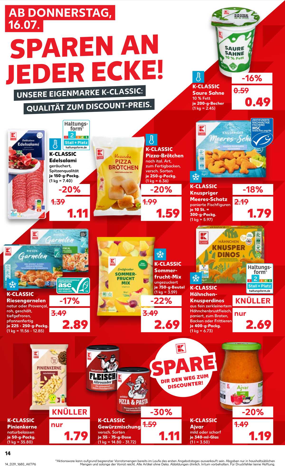Leták Kaufland Německo 16.7.-22.7.2026 strana 14
