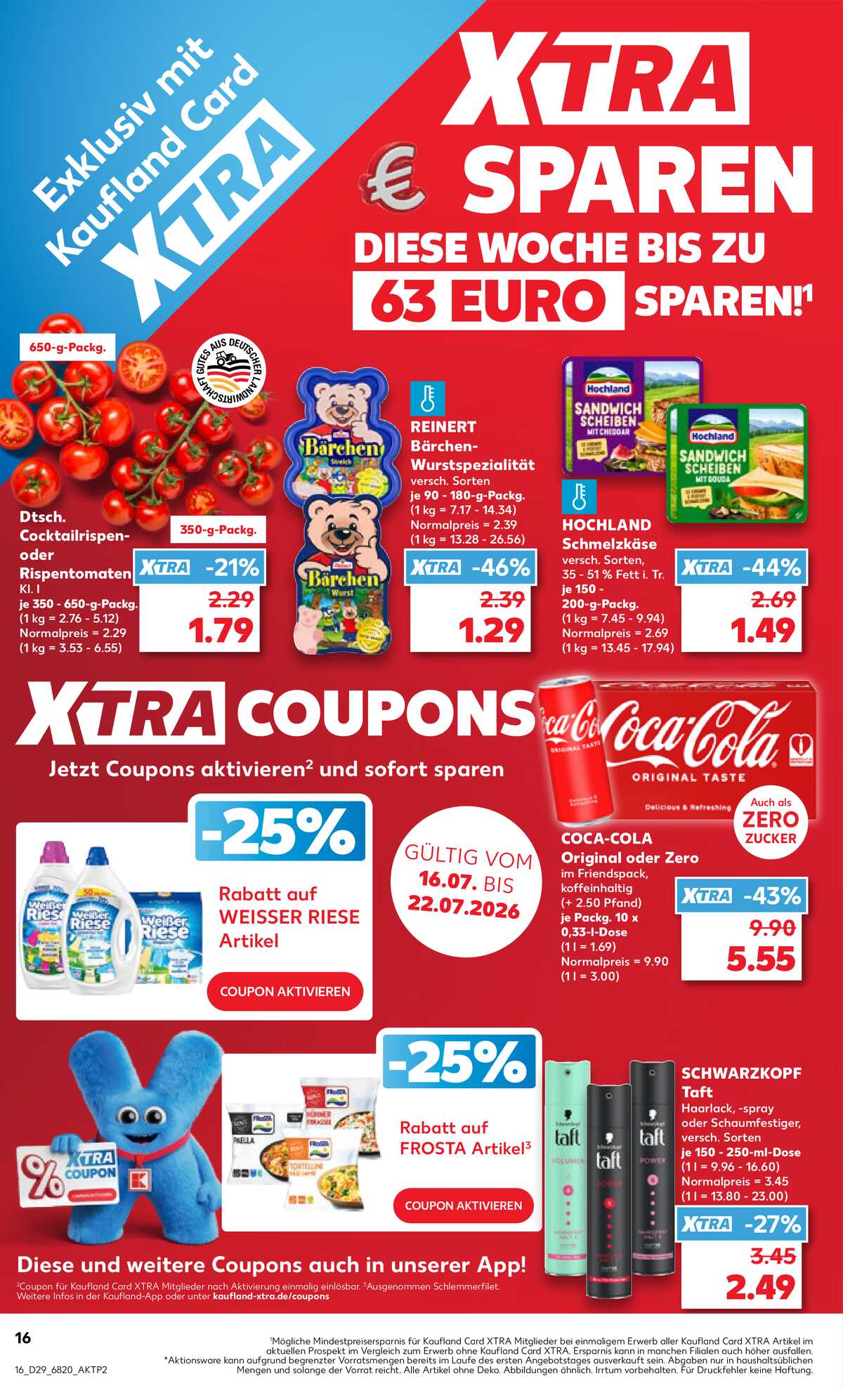 Leták Kaufland Německo 16.7.-22.7.2026 strana 16