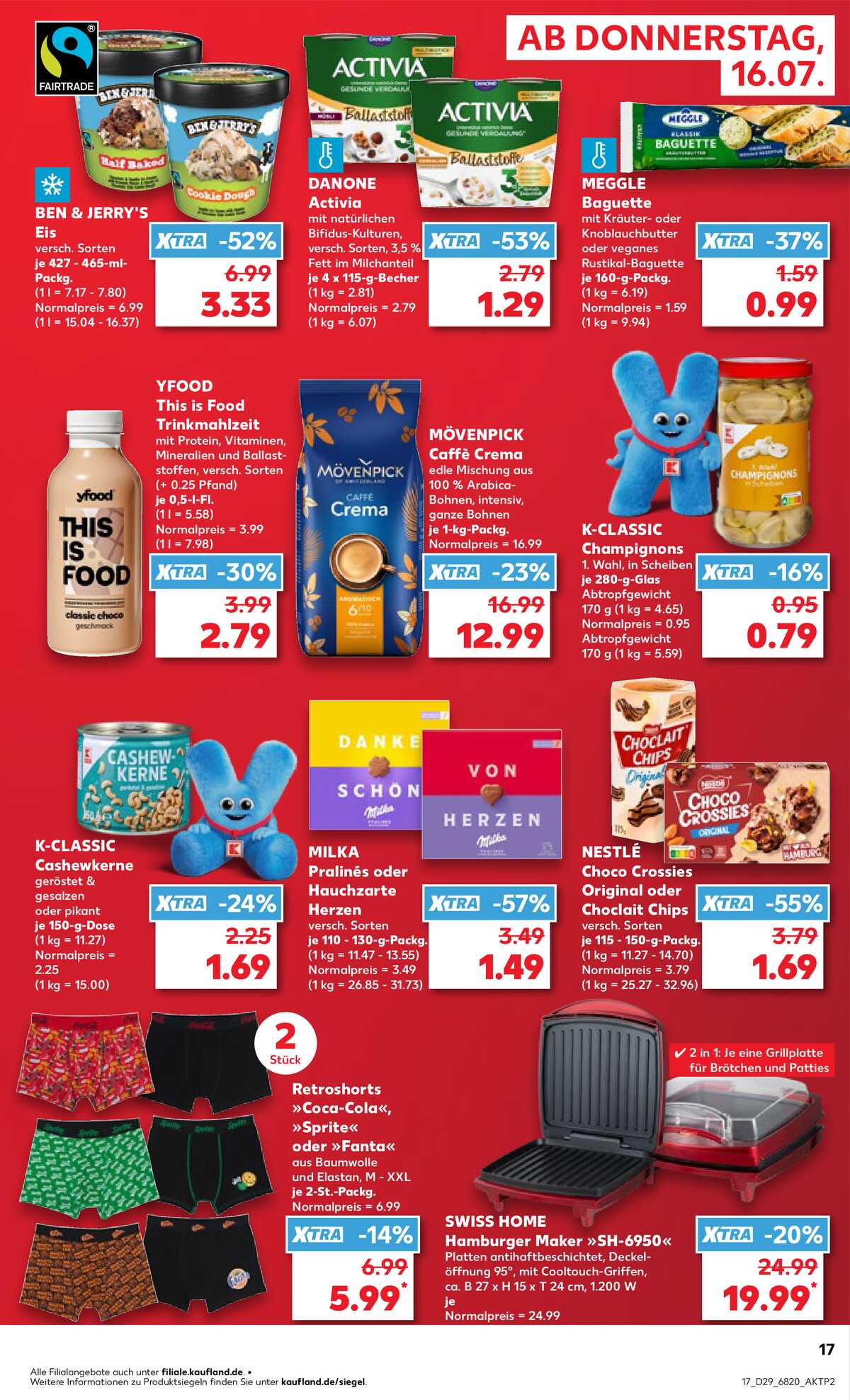 Leták Kaufland Německo 16.7.-22.7.2026 strana 17