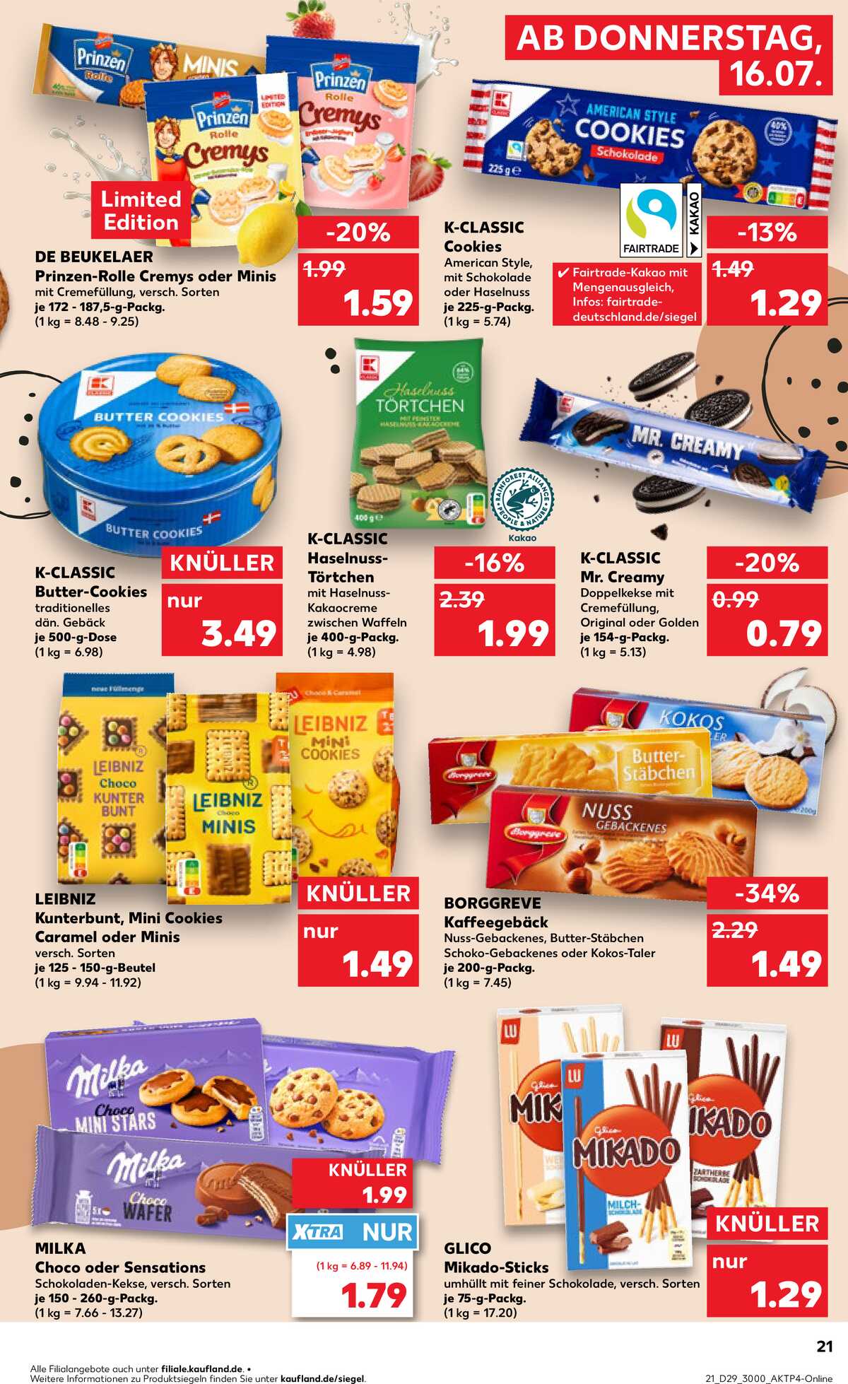 Leták Kaufland Německo 16.7.-22.7.2026 strana 21