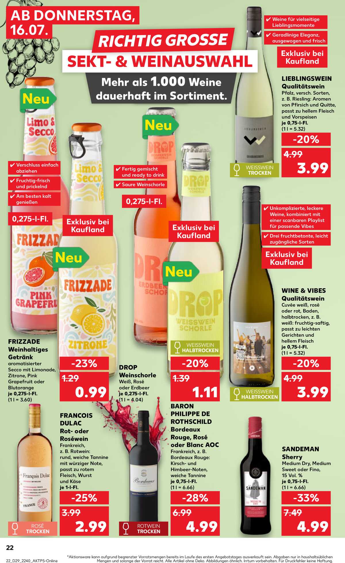 Leták Kaufland Německo 16.7.-22.7.2026 strana 22