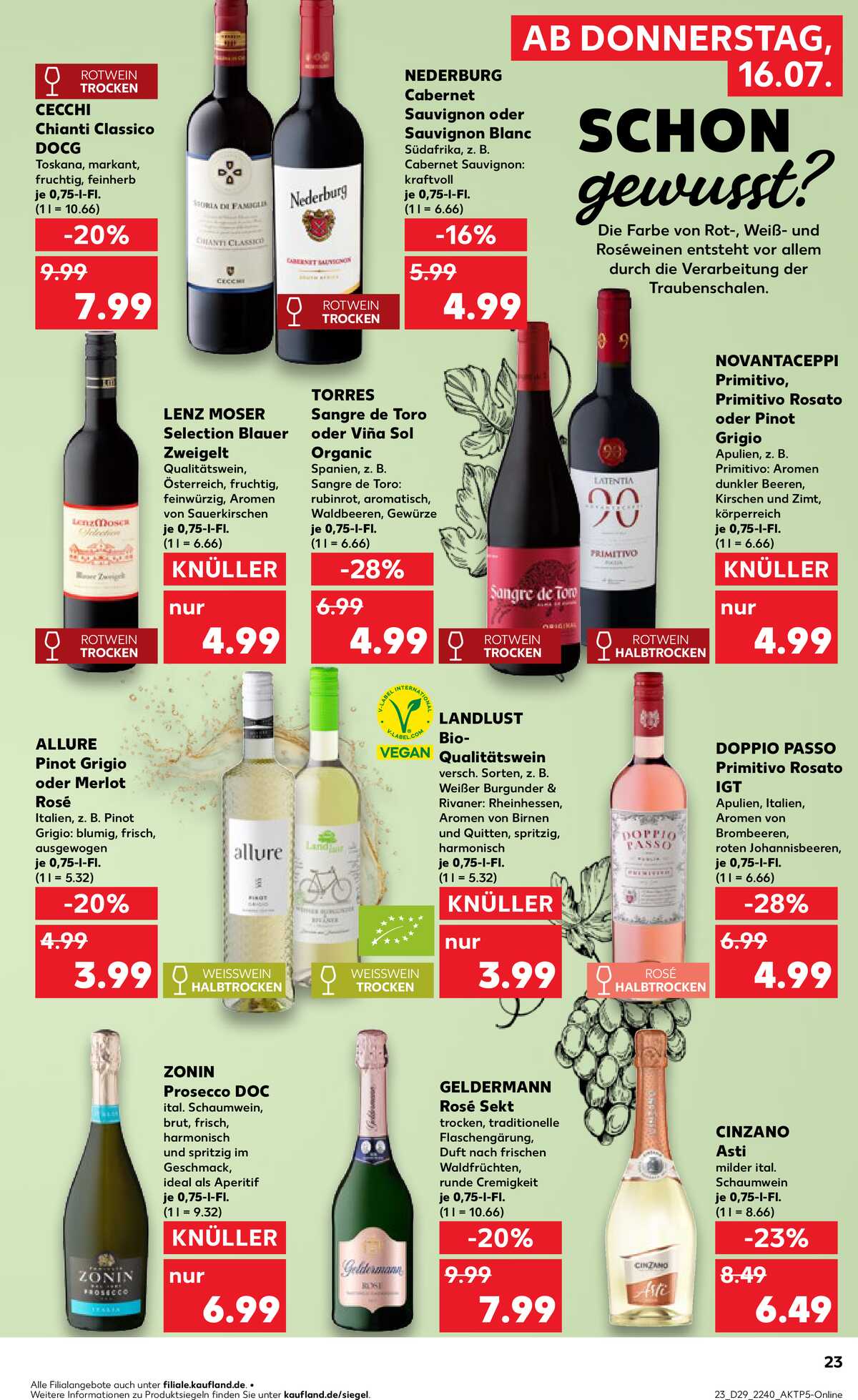 Leták Kaufland Německo 16.7.-22.7.2026 strana 23