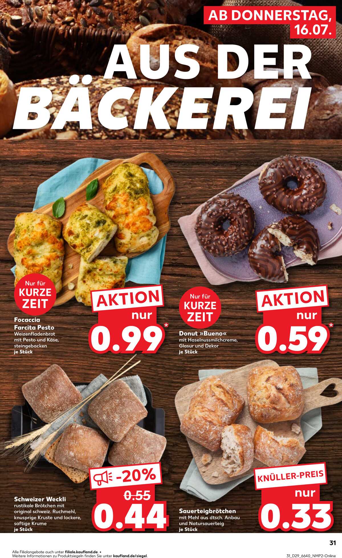 Leták Kaufland Německo 16.7.-22.7.2026 strana 31