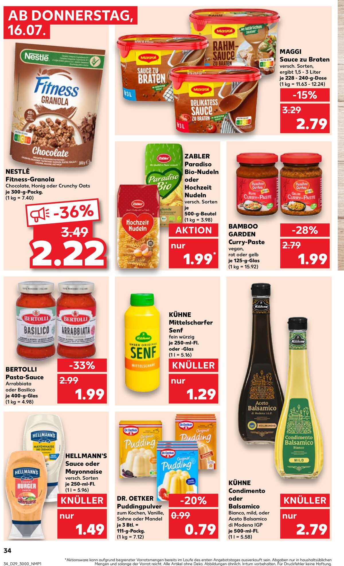 Leták Kaufland Německo 16.7.-22.7.2026 strana 34