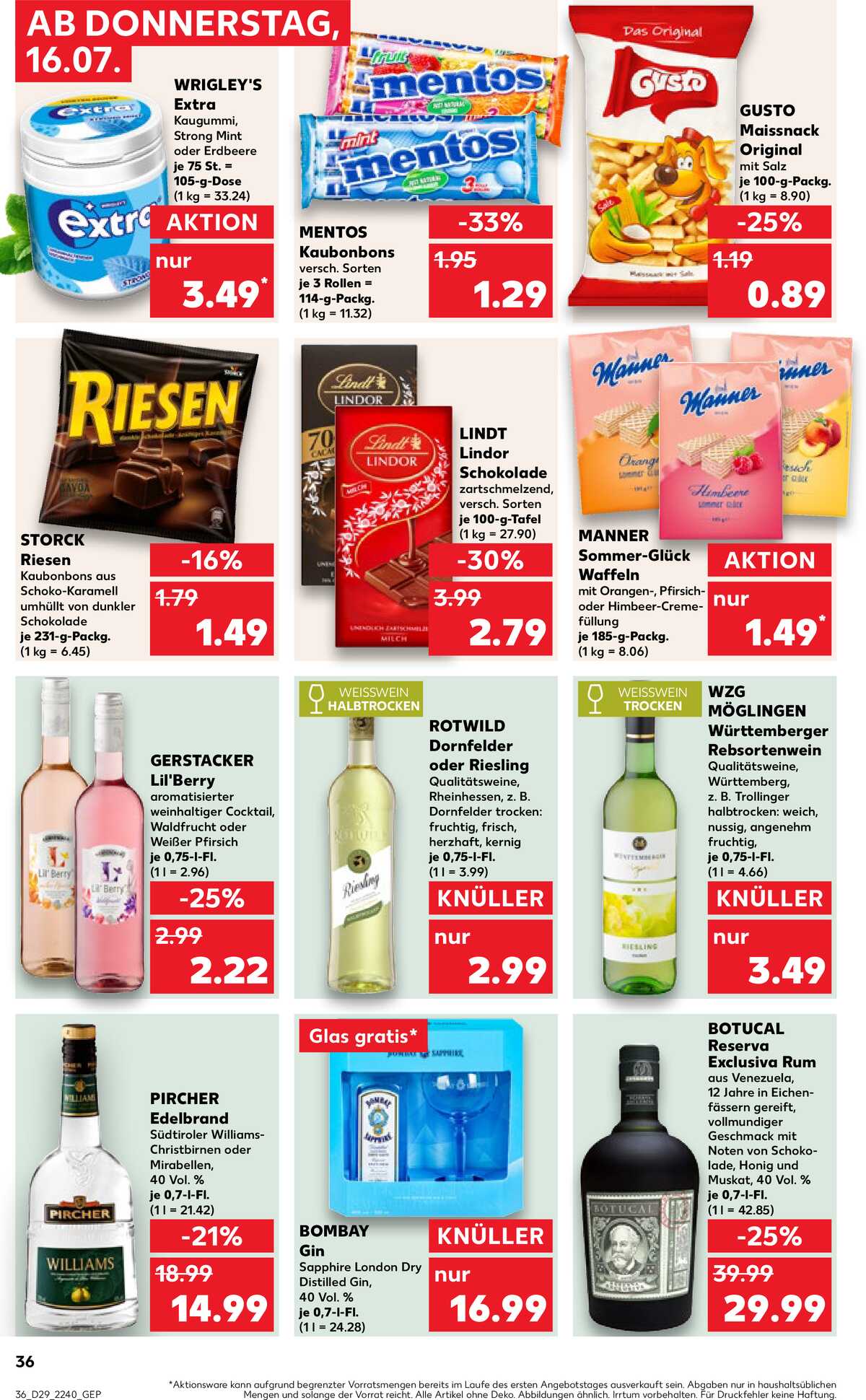 Leták Kaufland Německo 16.7.-22.7.2026 strana 36
