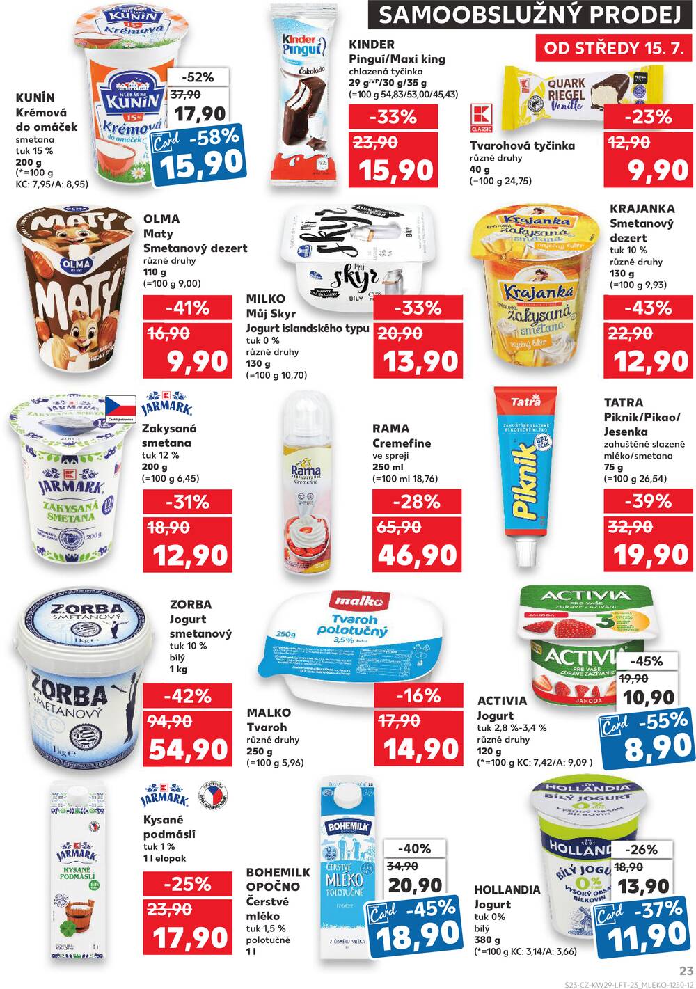 Leták Kaufland - Kaufland 15.7. - 21.7. - Kaufland - Rokycany - strana 23