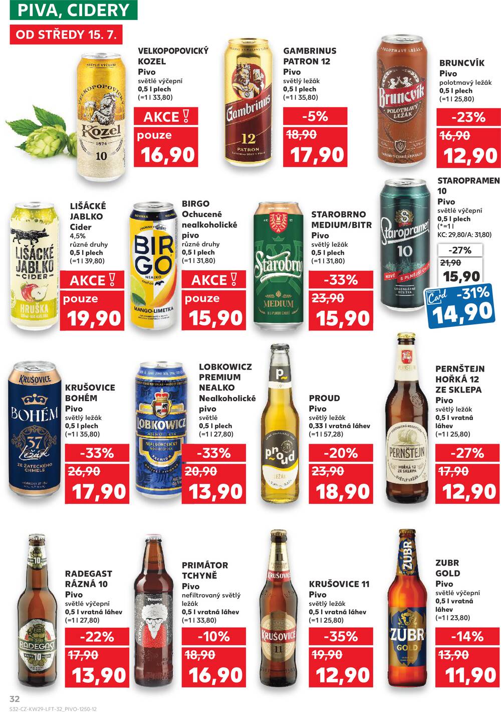 Leták Kaufland - Kaufland 15.7. - 21.7. - Kaufland - Rokycany - strana 32