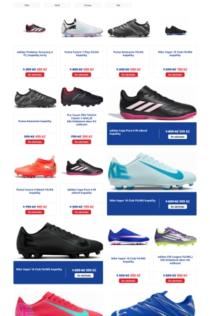 Intersport Kopačky a míče - 13. 7. 2026