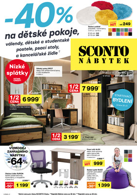 SCONTO nábytek letáky