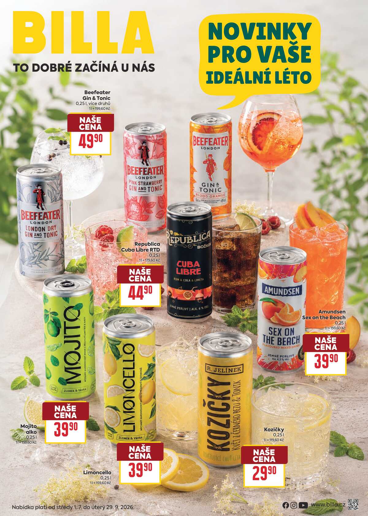 BILLA katalog Alko od 1.7. do 29.9.2026 strana 1