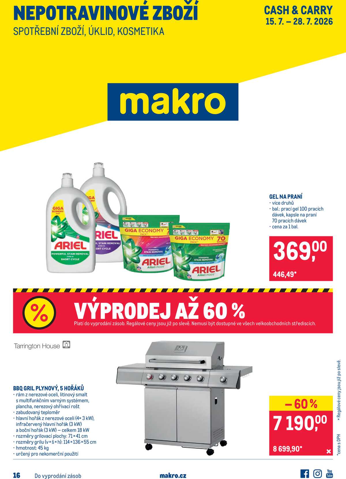 MAKRO Nepotravinové zboží do 28.7. strana 1