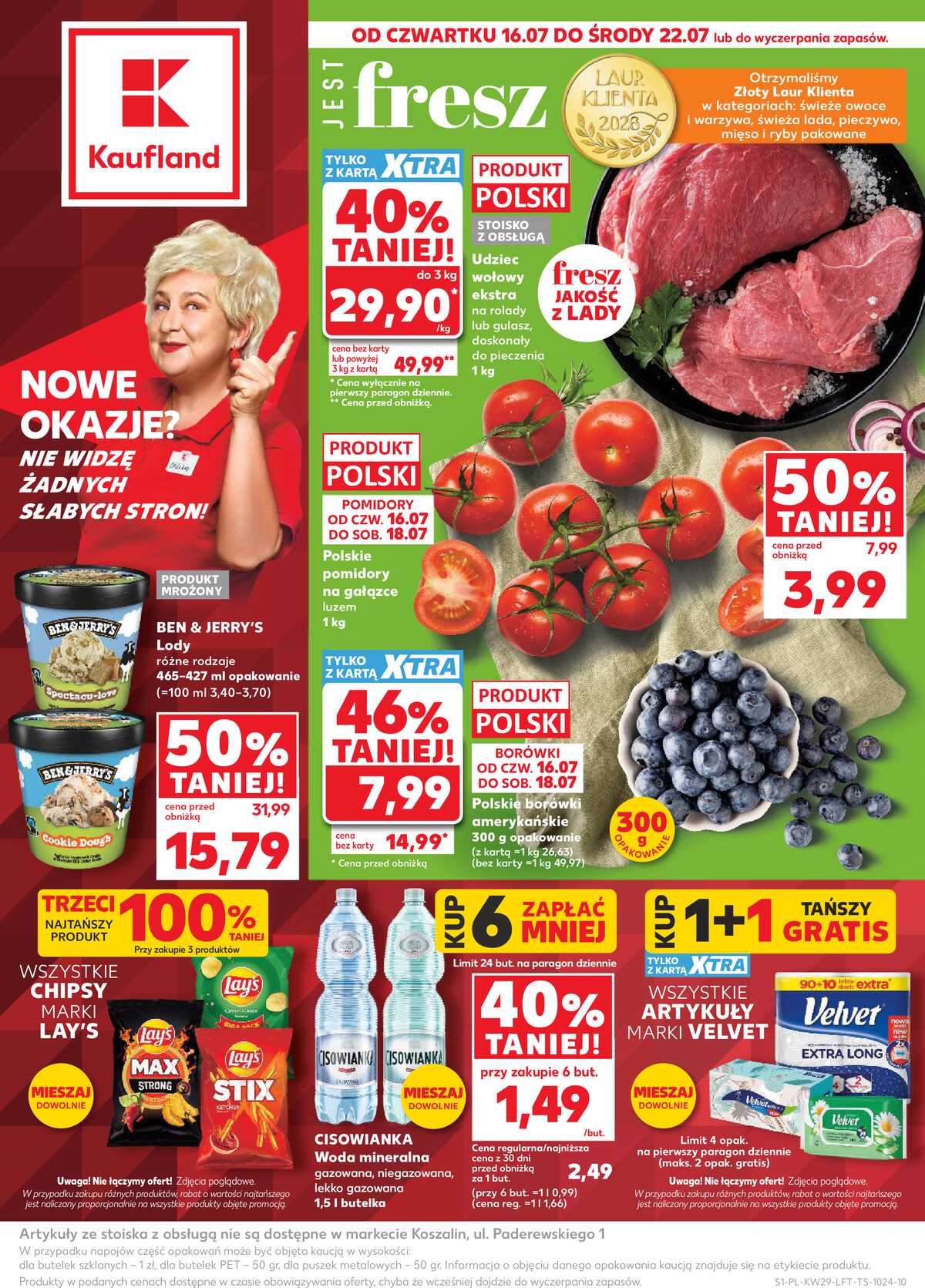 Leták Kaufland Polsko 16.7.-22.7.2026 - Týdenní zpravodaj strana 1