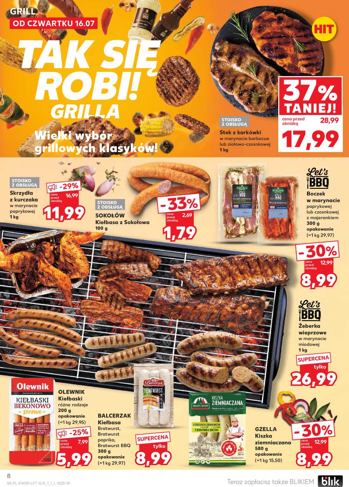 Leták Kaufland Polsko 16.7.-22.7.2026 - Týdenní zpravodaj strana 8