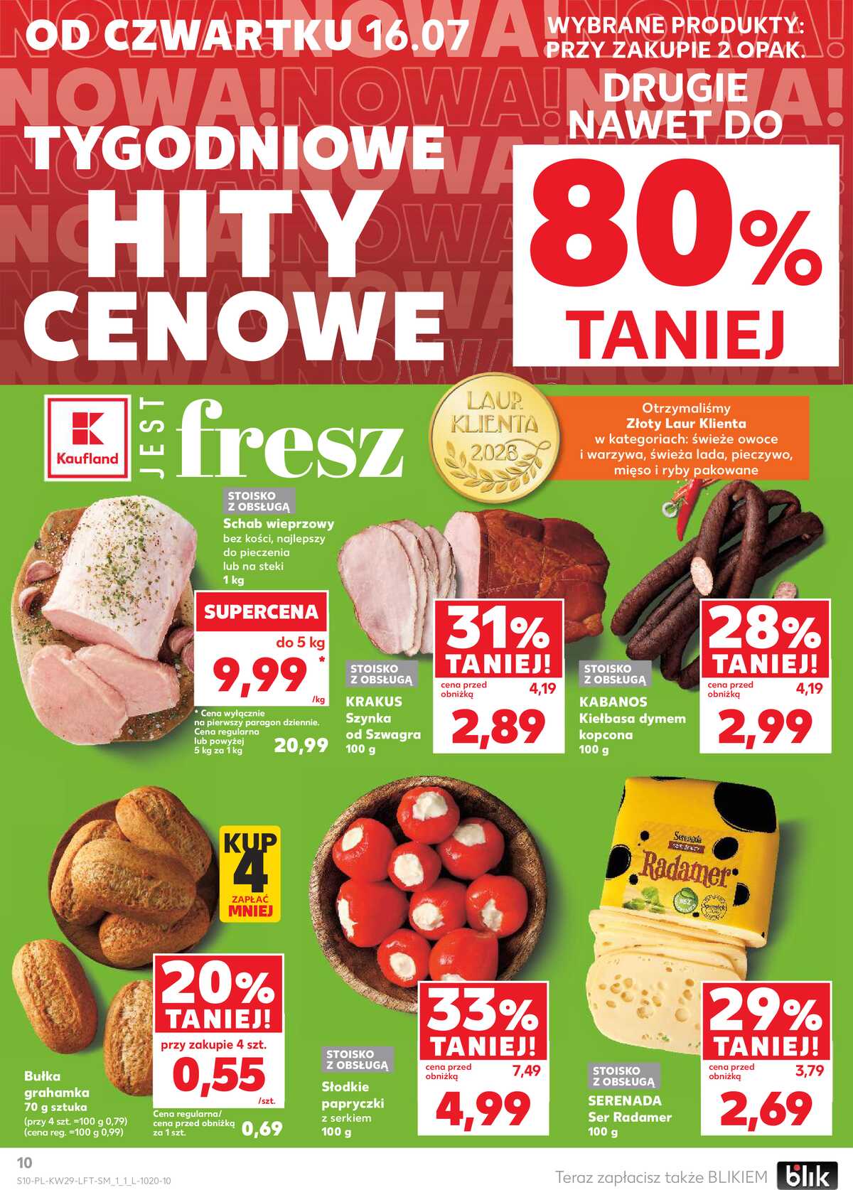 Leták Kaufland Polsko 16.7.-22.7.2026 - Týdenní zpravodaj strana 10
