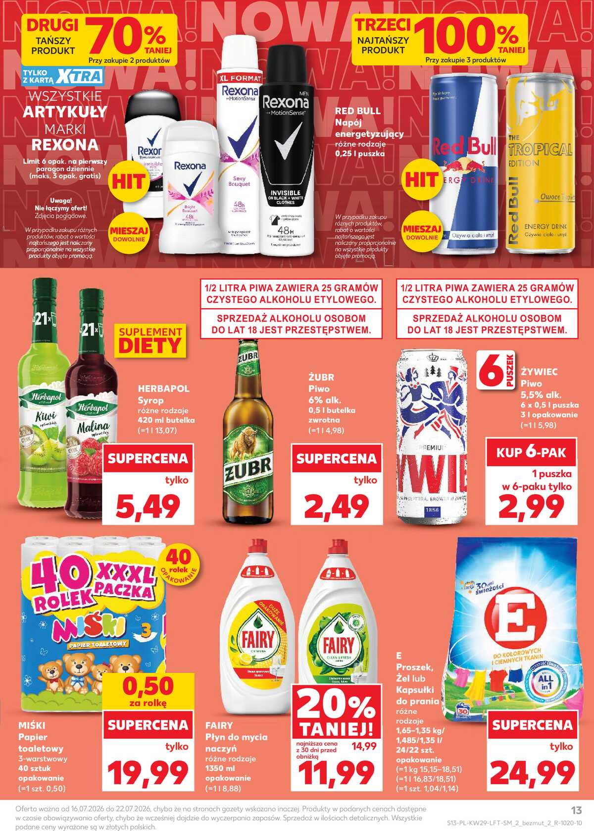 Leták Kaufland Polsko 16.7.-22.7.2026 - Týdenní zpravodaj strana 13