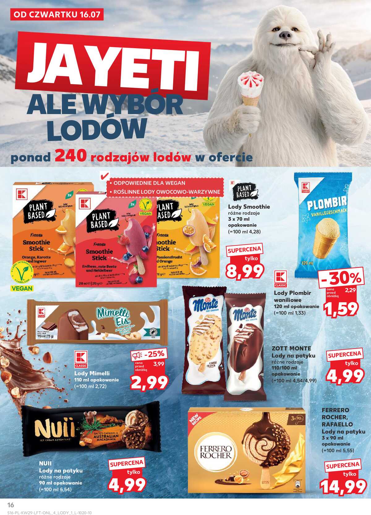 Leták Kaufland Polsko 16.7.-22.7.2026 - Týdenní zpravodaj strana 16