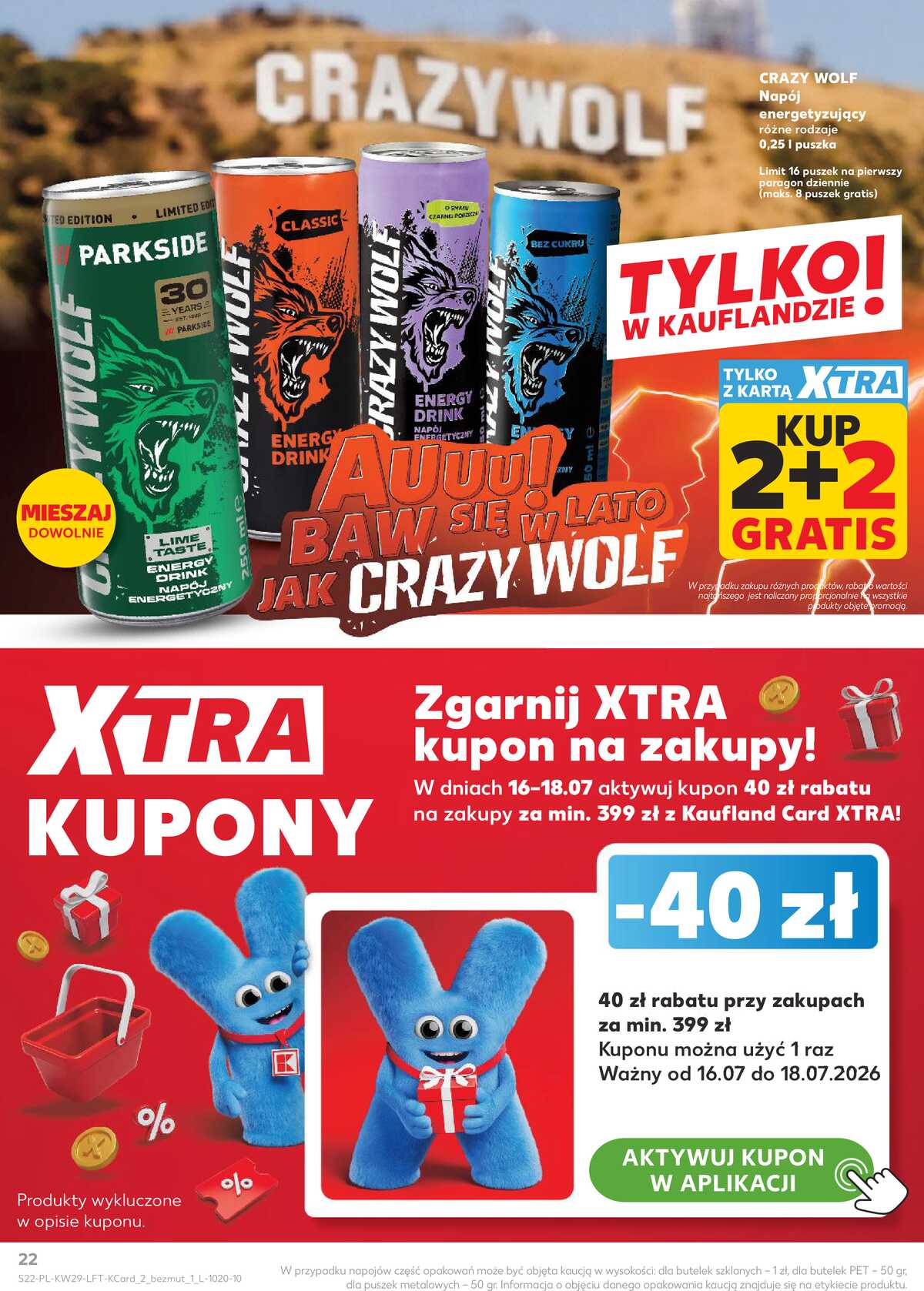 Leták Kaufland Polsko 16.7.-22.7.2026 - Týdenní zpravodaj strana 22