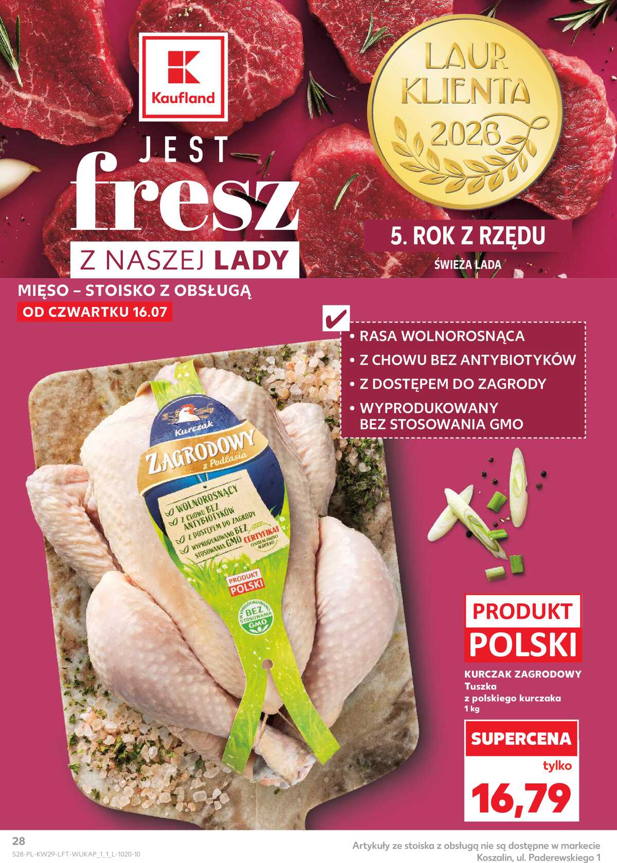Leták Kaufland Polsko 16.7.-22.7.2026 - Týdenní zpravodaj strana 28