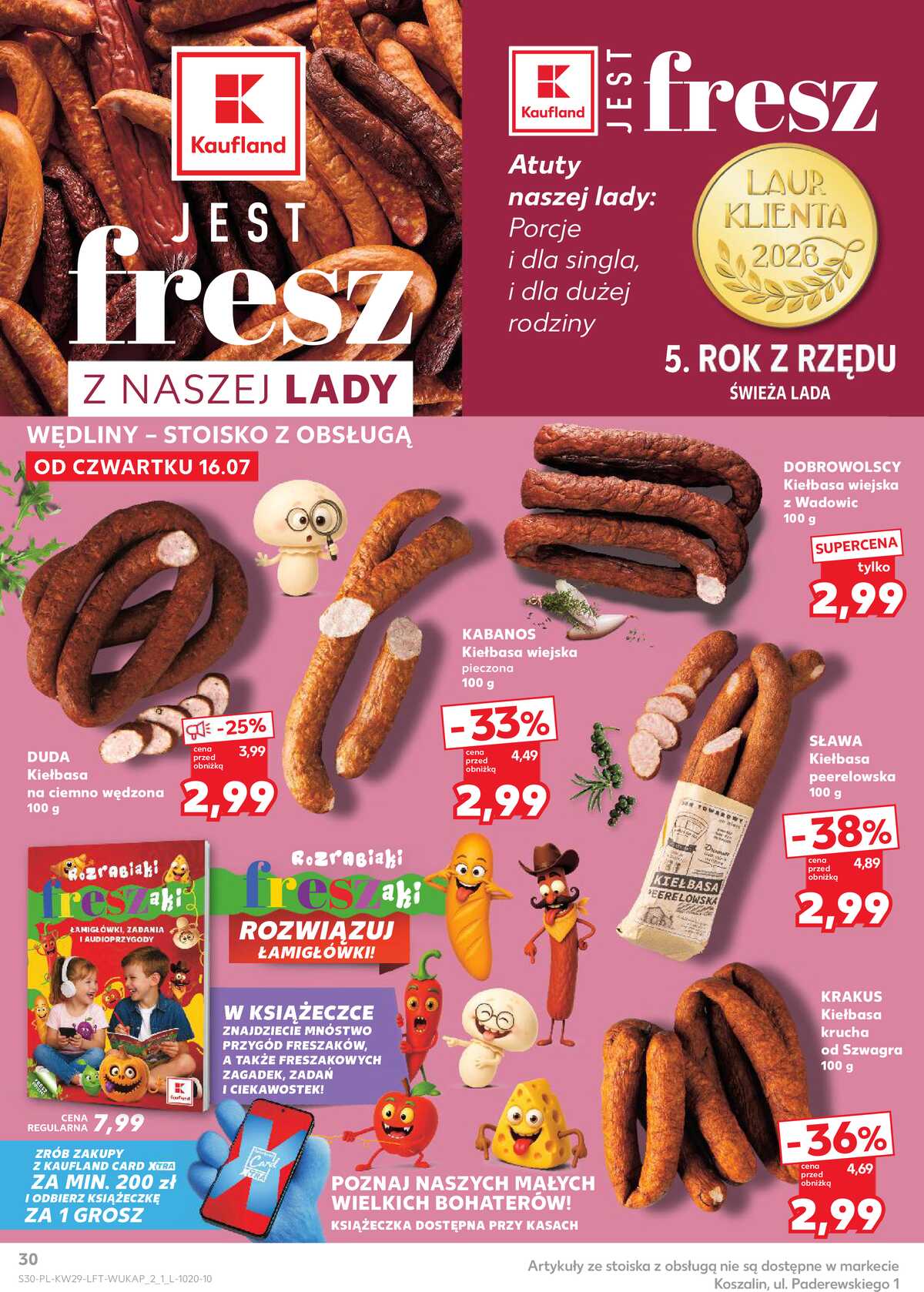 Leták Kaufland Polsko 16.7.-22.7.2026 - Týdenní zpravodaj strana 30