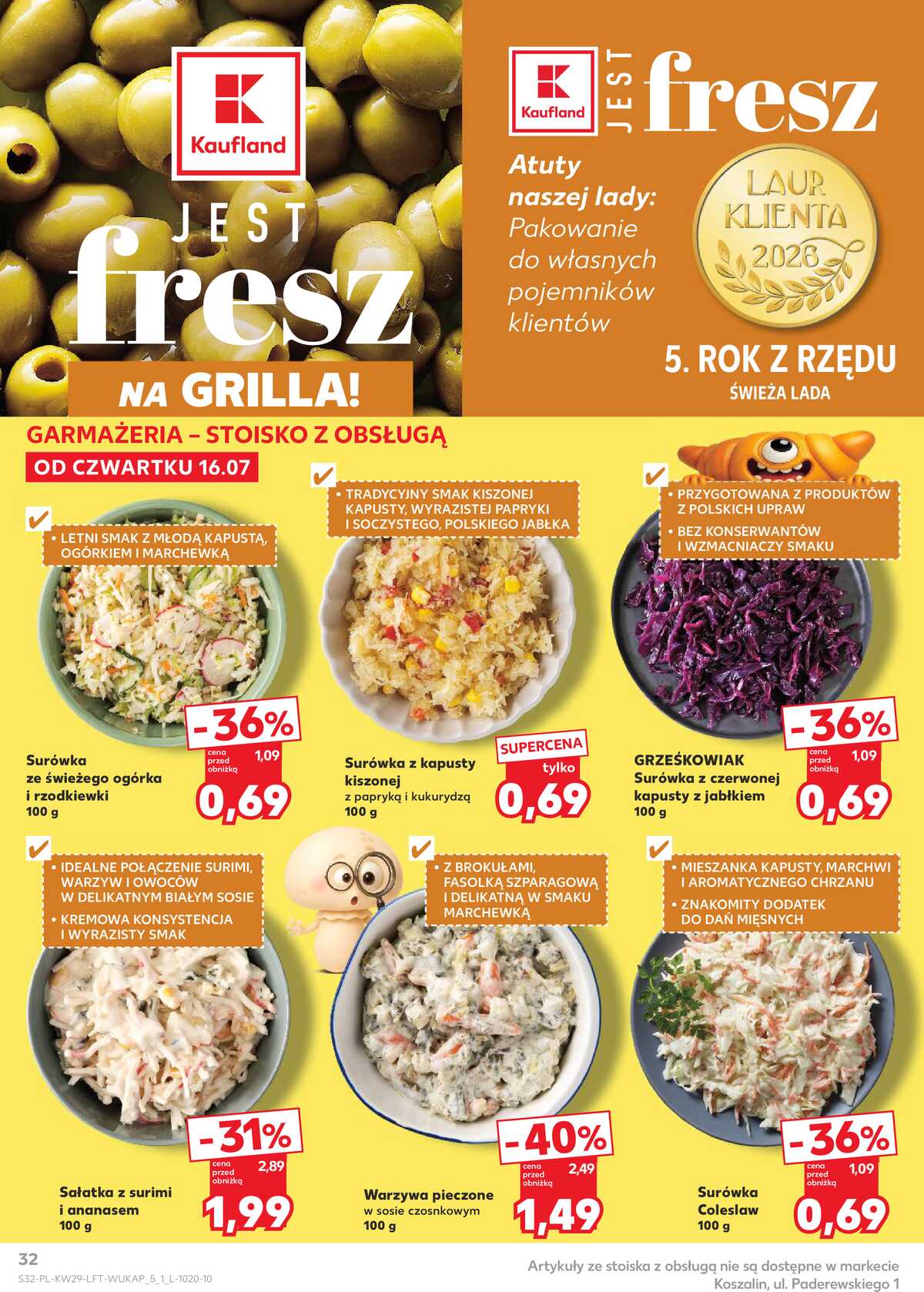 Leták Kaufland Polsko 16.7.-22.7.2026 - Týdenní zpravodaj strana 32