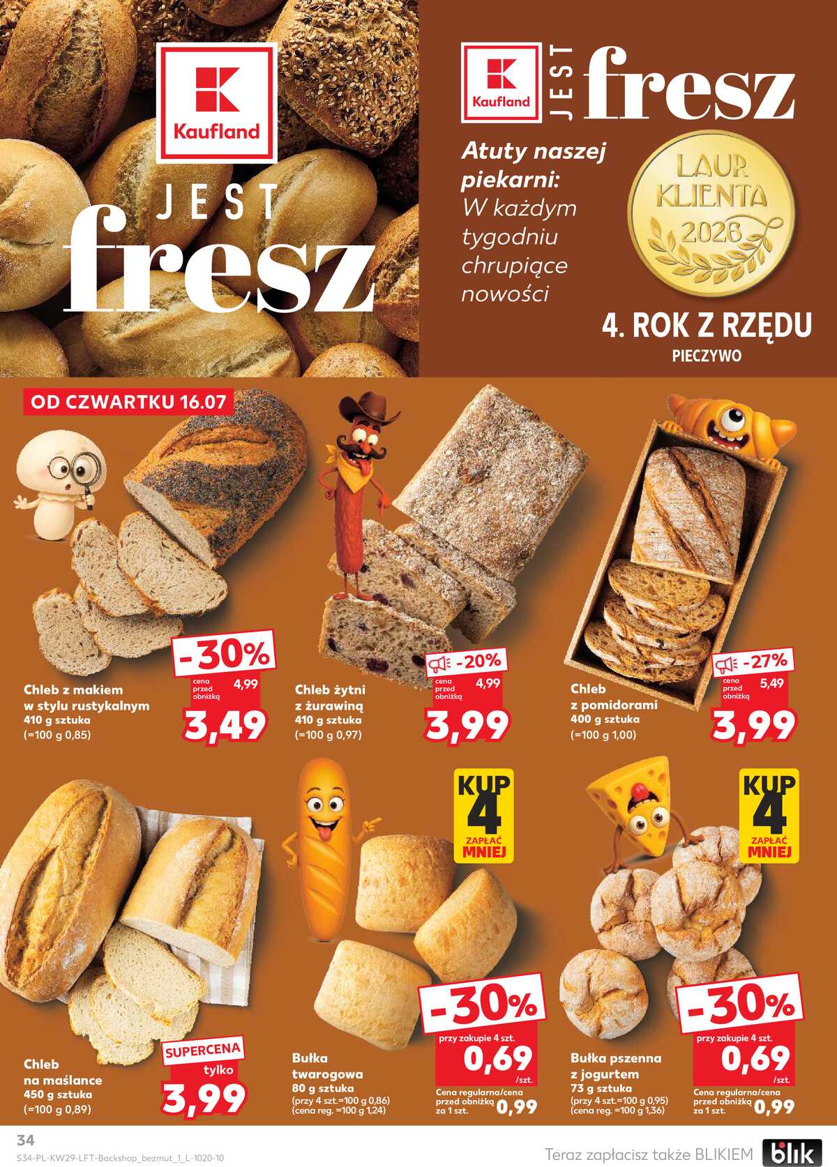 Leták Kaufland Polsko 16.7.-22.7.2026 - Týdenní zpravodaj strana 34