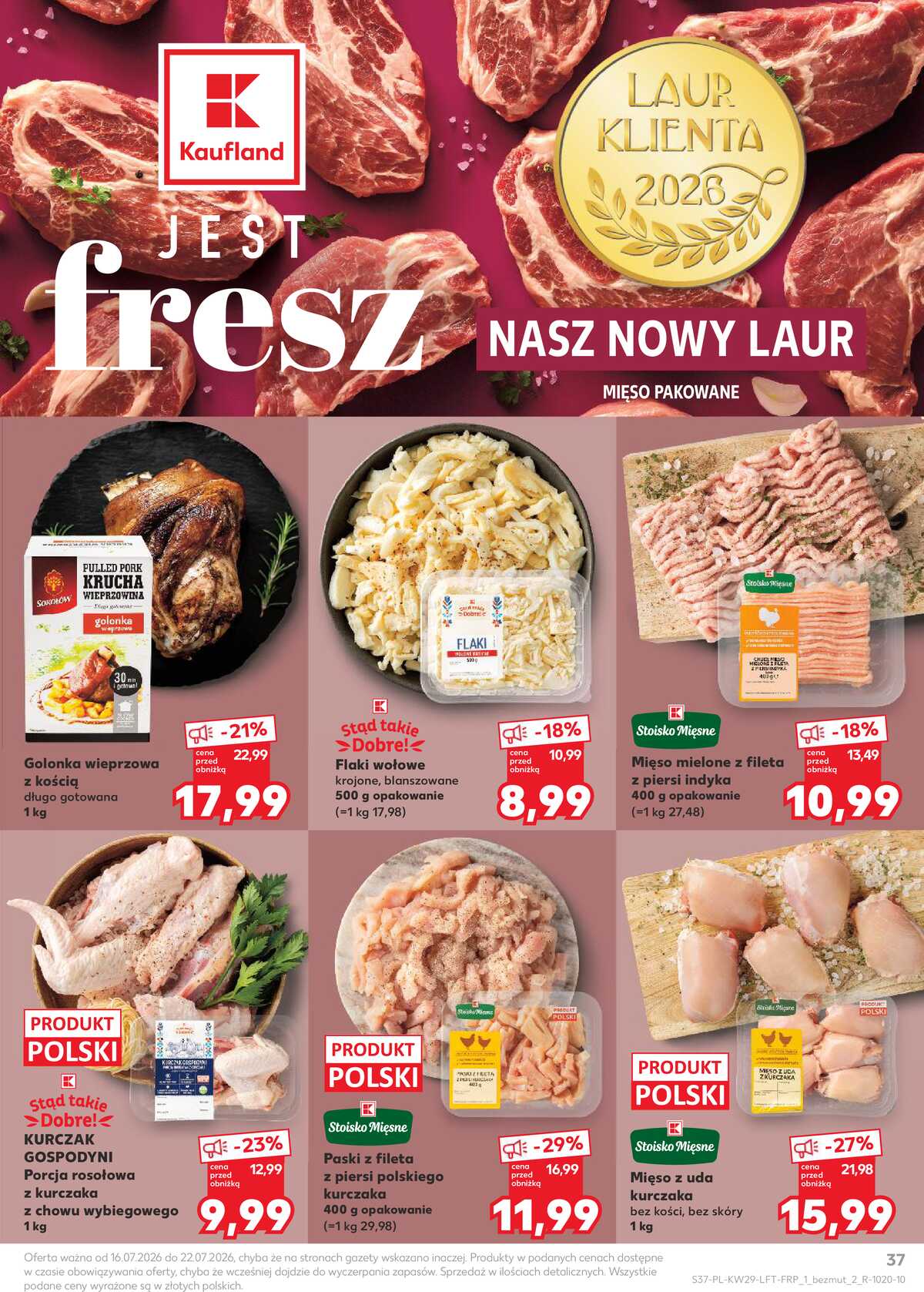 Leták Kaufland Polsko 16.7.-22.7.2026 - Týdenní zpravodaj strana 37
