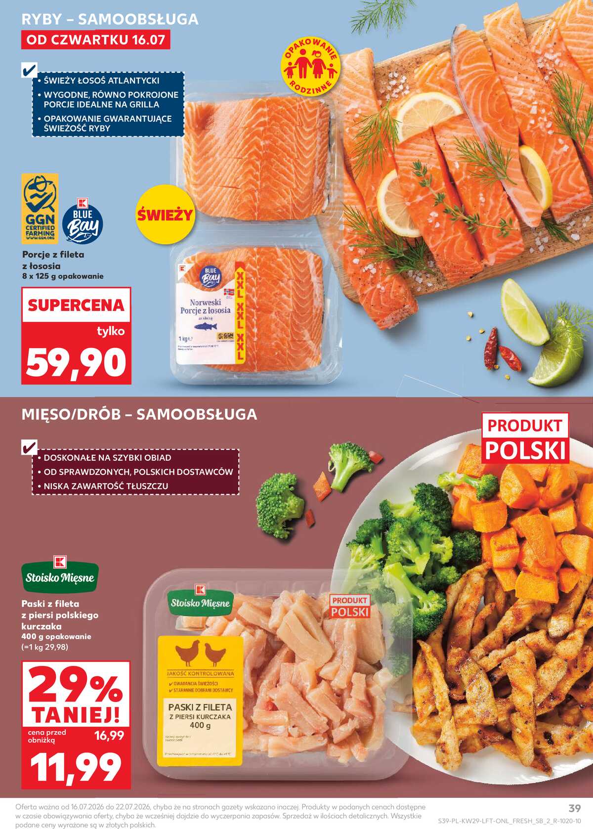 Leták Kaufland Polsko 16.7.-22.7.2026 - Týdenní zpravodaj strana 39