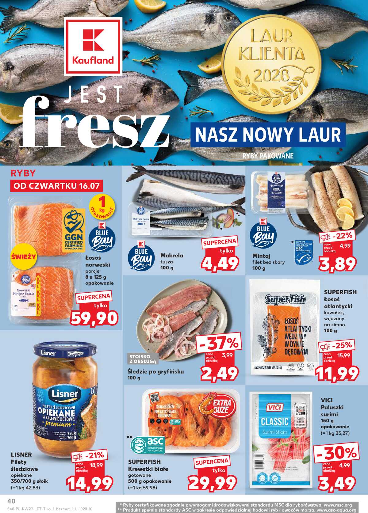 Leták Kaufland Polsko 16.7.-22.7.2026 - Týdenní zpravodaj strana 40