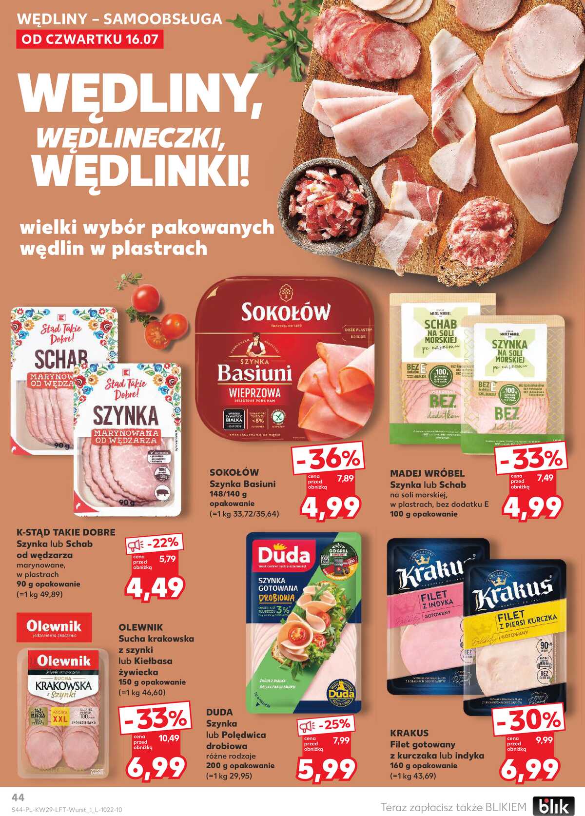 Leták Kaufland Polsko 16.7.-22.7.2026 - Týdenní zpravodaj strana 44