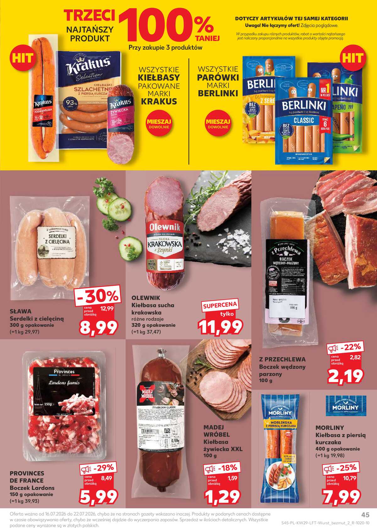 Leták Kaufland Polsko 16.7.-22.7.2026 - Týdenní zpravodaj strana 45