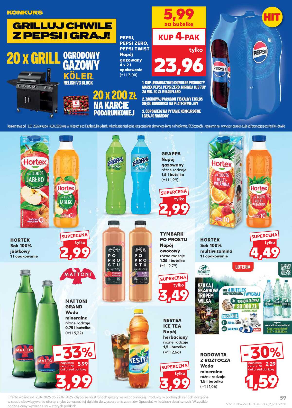 Leták Kaufland Polsko 16.7.-22.7.2026 - Týdenní zpravodaj strana 59