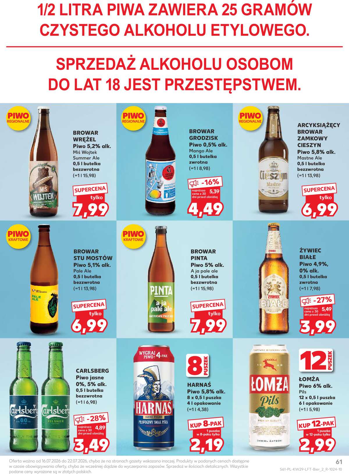 Leták Kaufland Polsko 16.7.-22.7.2026 - Týdenní zpravodaj strana 61