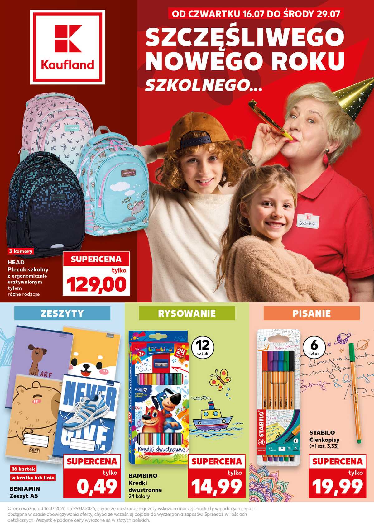 Leták Kaufland Polsko 16.7.-29.7.2026 strana 1