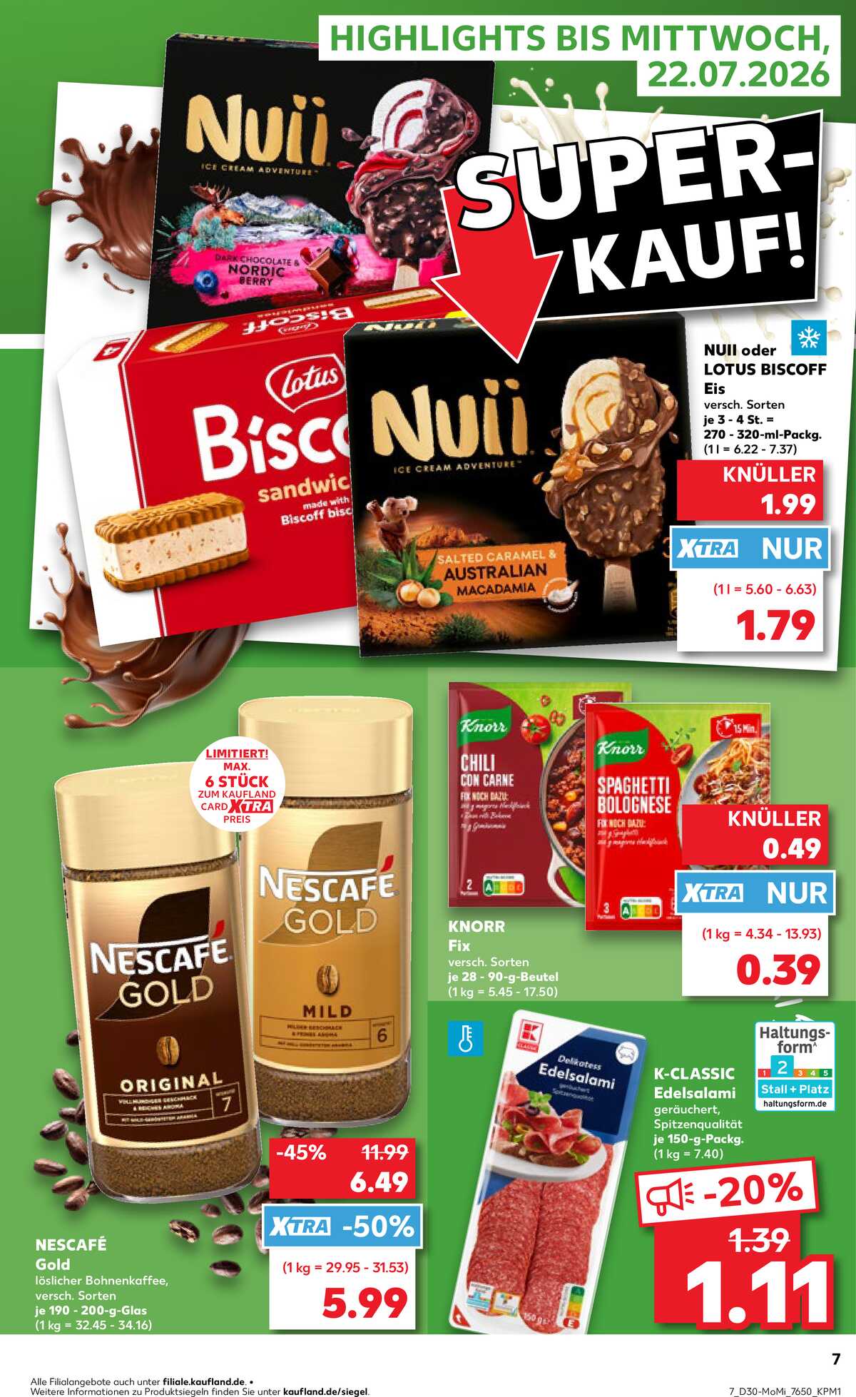 Leták Kaufland Německo 20.7.-22.7.2026 strana 7