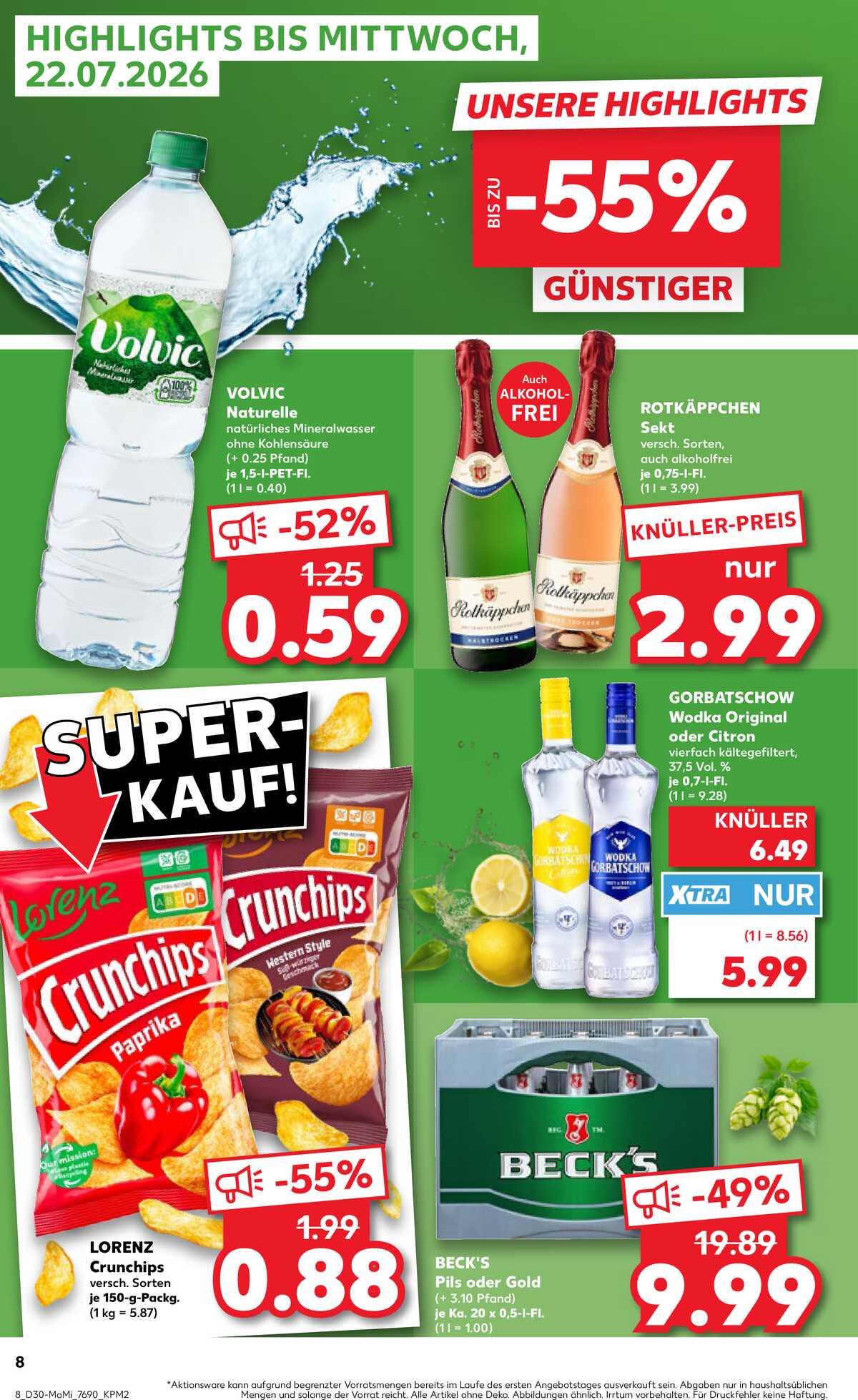 Leták Kaufland Německo 20.7.-22.7.2026 strana 8