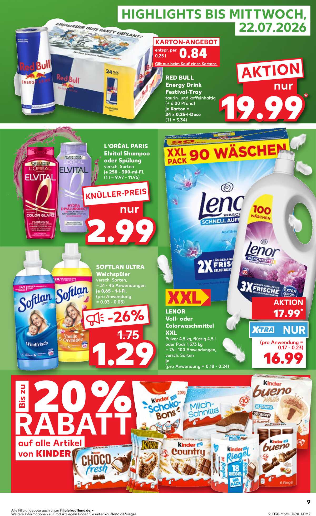 Leták Kaufland Německo 20.7.-22.7.2026 strana 9