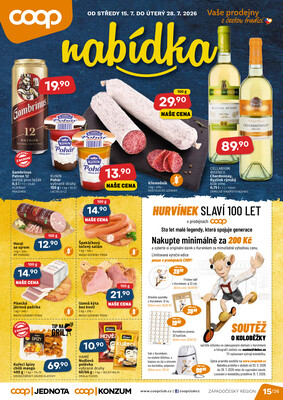 COOP Západočeský region do 28.7.