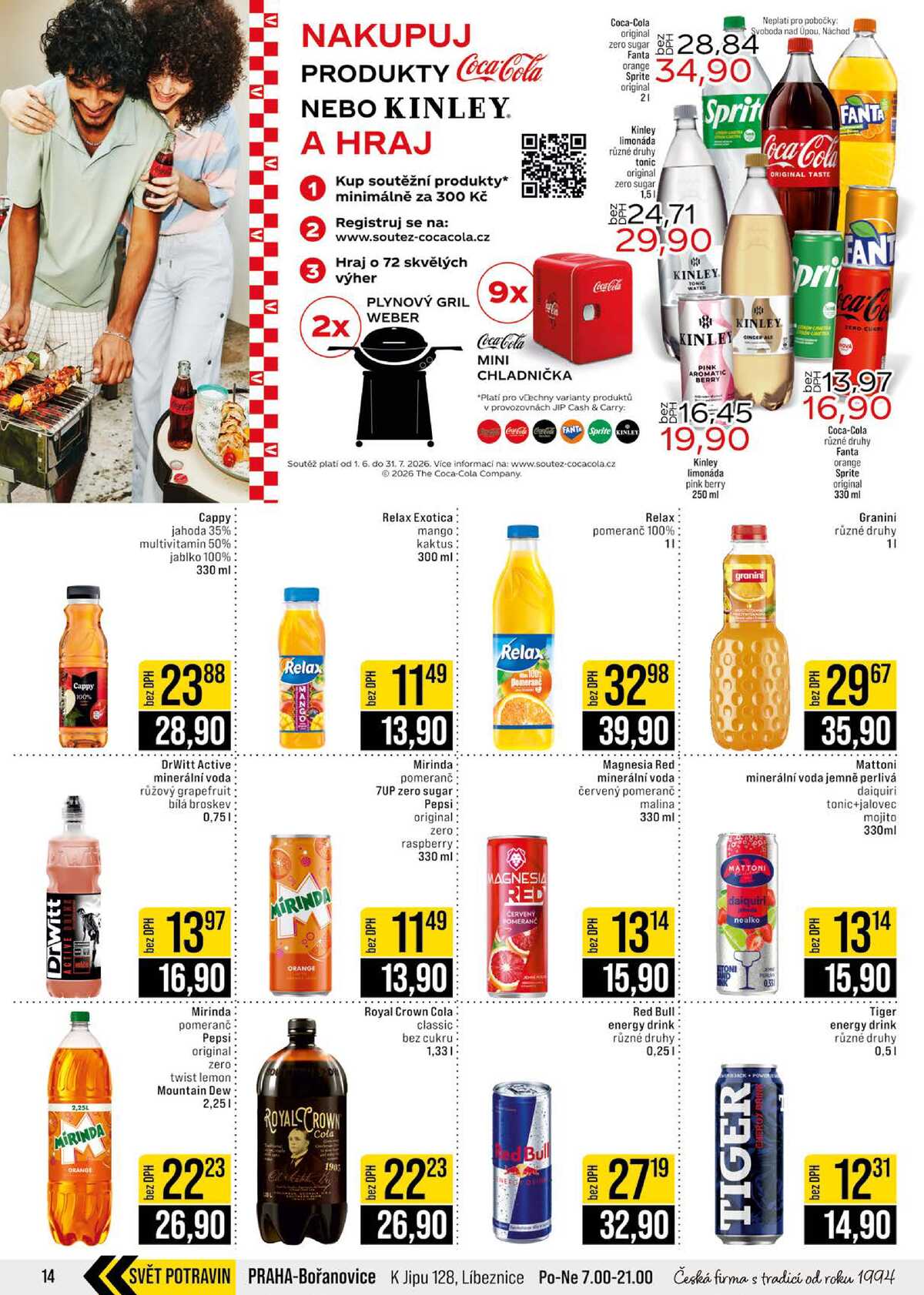 JIP Cash & Carry Brno, Praha, Ostrava, Jilemnice, Pardubice, Ostrava, Karlovy Vary, Olomouc a Zlín od 15.7. do 21.7.2026 strana 14