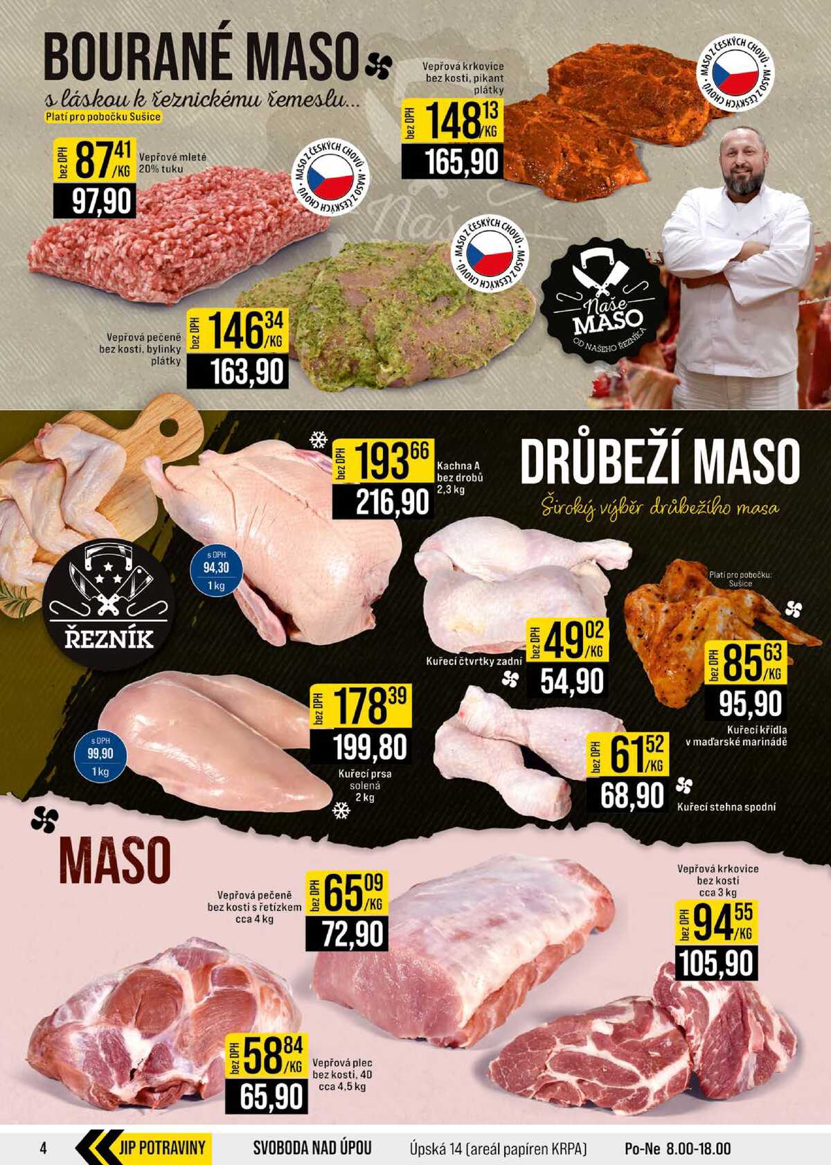 JIP Cash & Carry České Budějovice, Most, Náchod, Polička, Sušice a Svoboda nad Úpou od 15.7. do 21.7.2026 strana 4