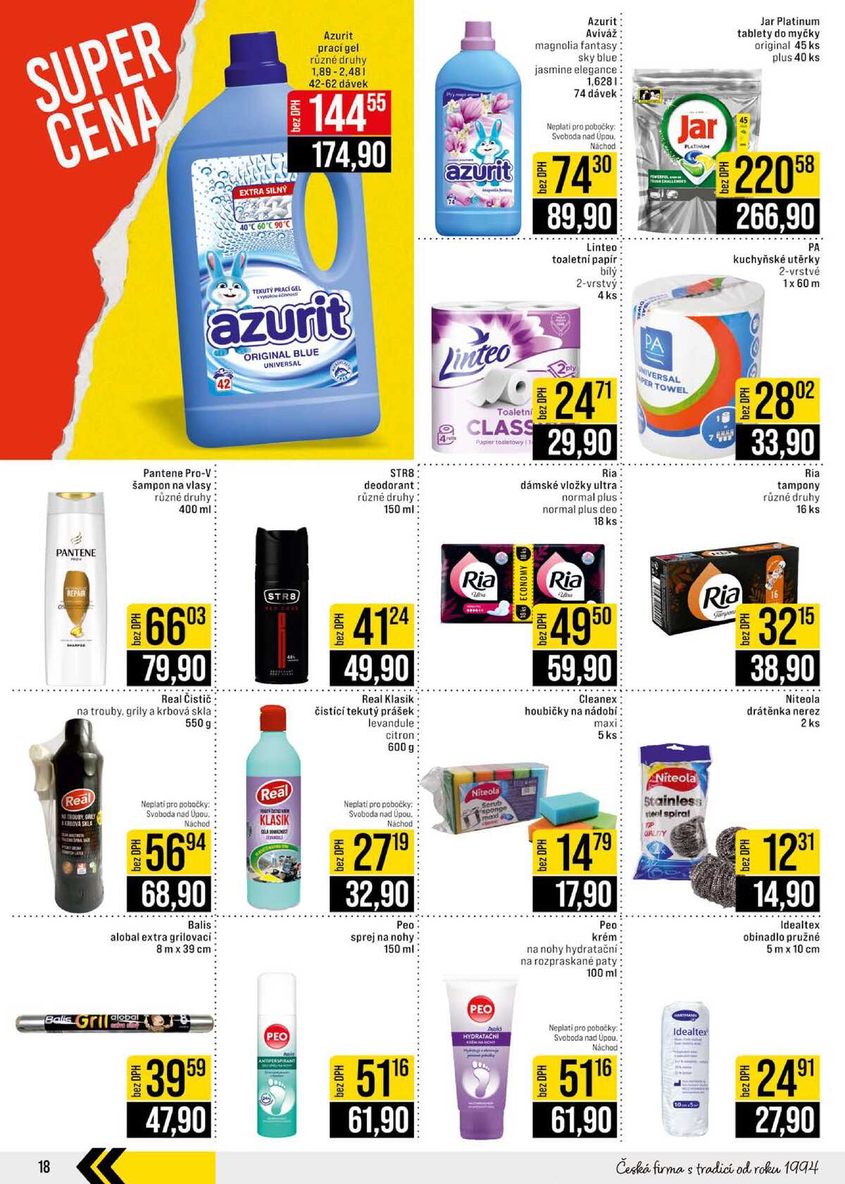 JIP Cash & Carry České Budějovice, Most, Náchod, Polička, Sušice a Svoboda nad Úpou od 15.7. do 21.7.2026 strana 18