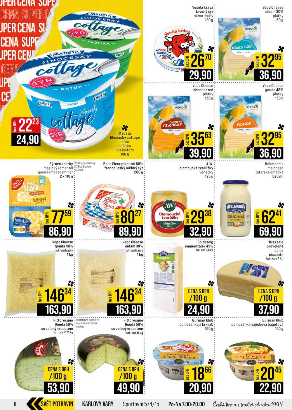 JIP Cash & Carry České Budějovice, Most, Náchod, Polička, Sušice a Svoboda nad Úpou od 15.7. do 21.7.2026