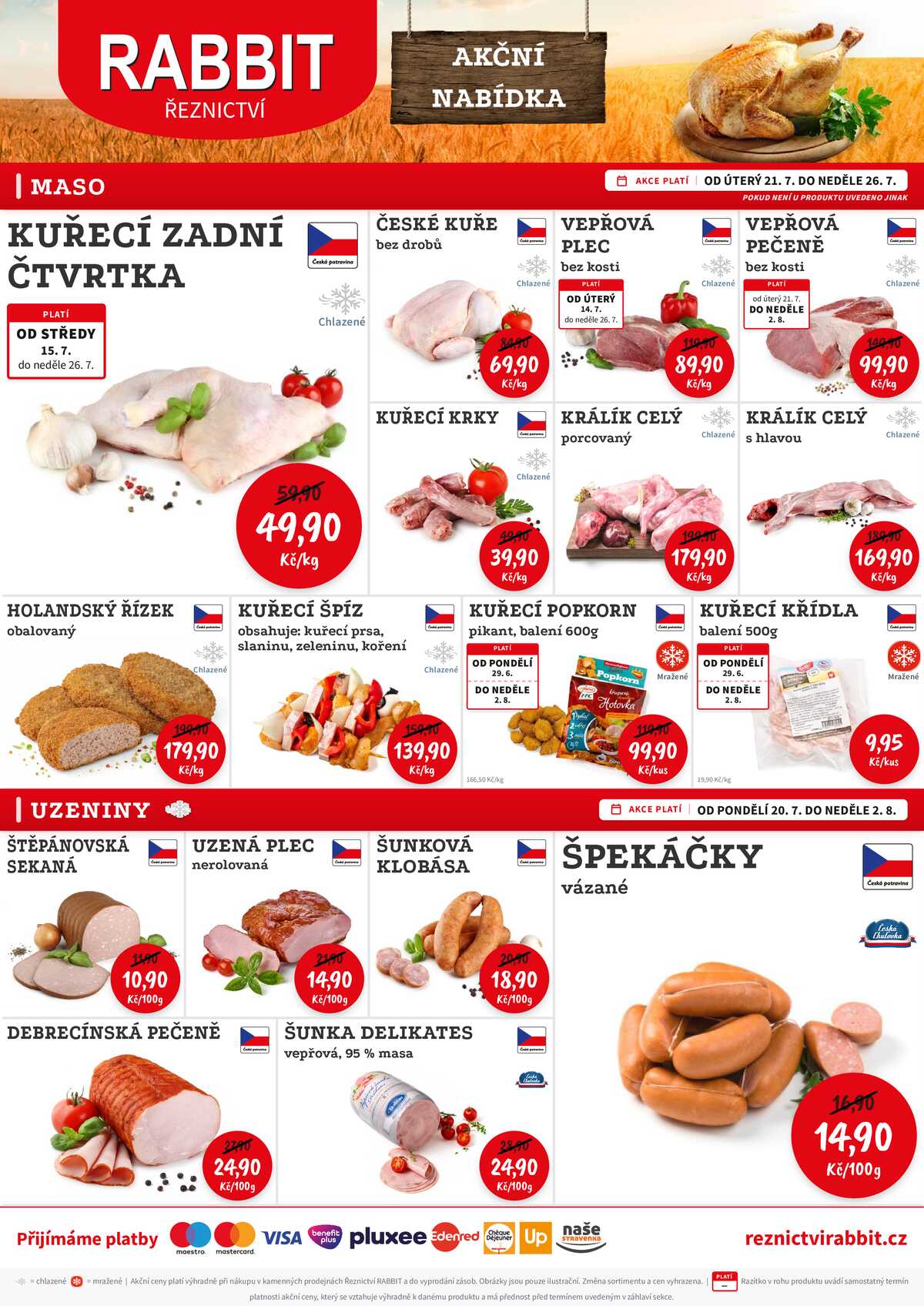RABBIT řeznictví od 20.7. do 26.7.2026 strana 1