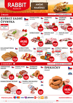 RABBIT řeznictví letáky