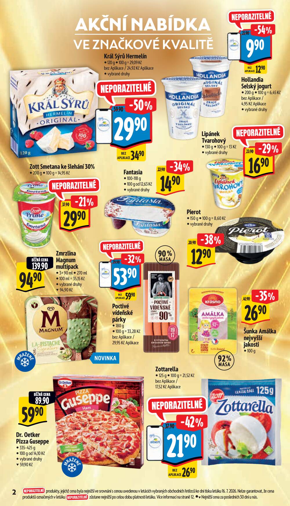 Leták Albert - Albert Supermarket od 22.7. do 28.7.2026 - strana 2 Leták Albert - Albert Supermarket od 22.7. do 28.7.2026 - strana 2