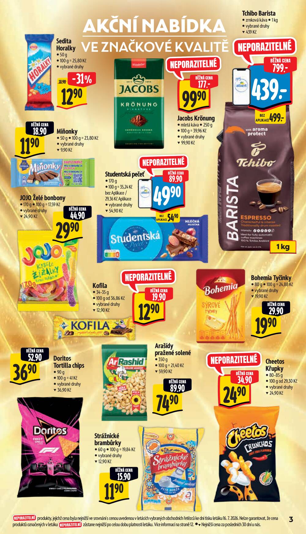 Leták Albert - Albert Supermarket od 22.7. do 28.7.2026 - strana 3 Leták Albert - Albert Supermarket od 22.7. do 28.7.2026 - strana 3