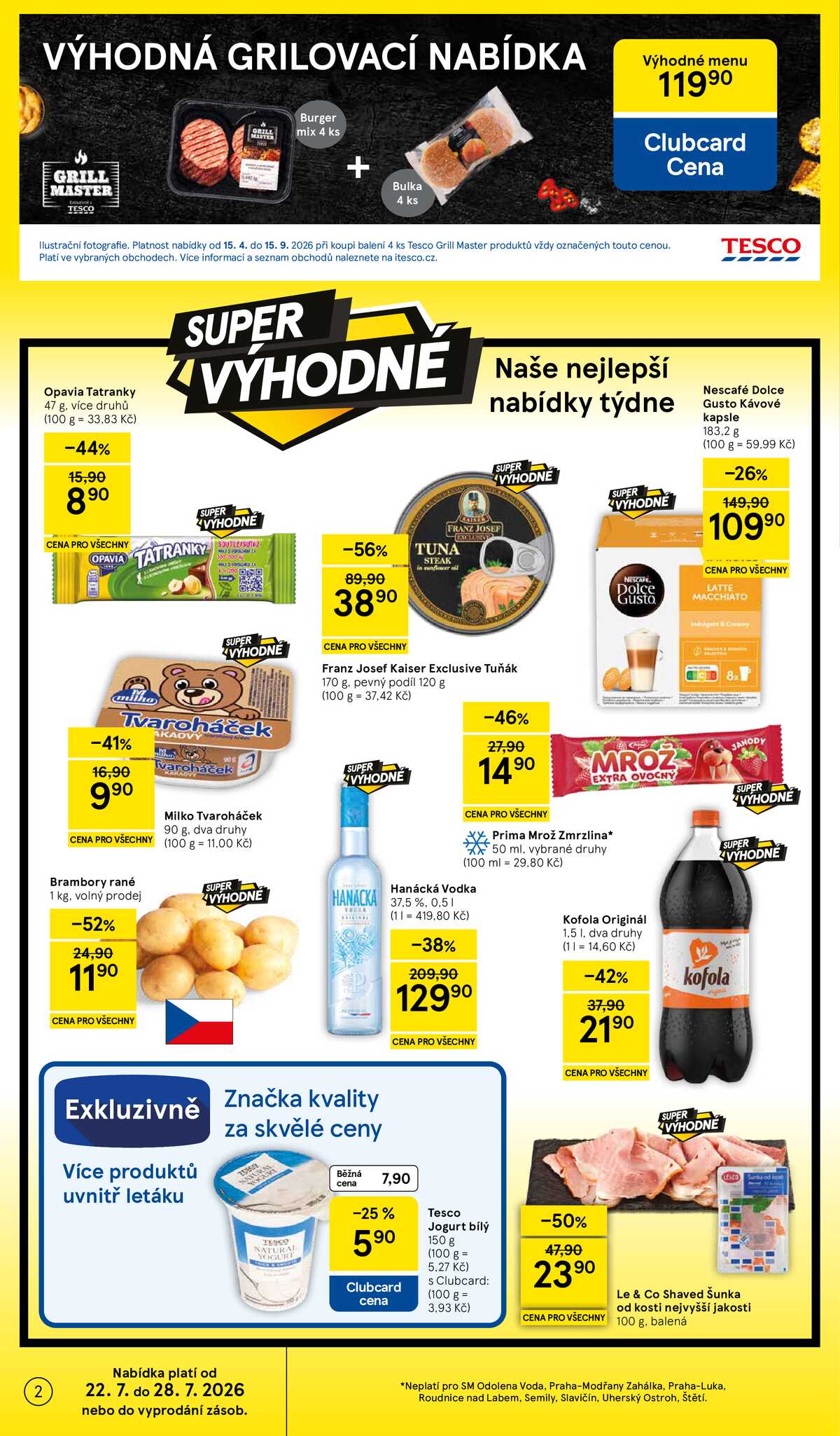 Tesco supermarkety od 22.7. do 28.7.2026 strana 2