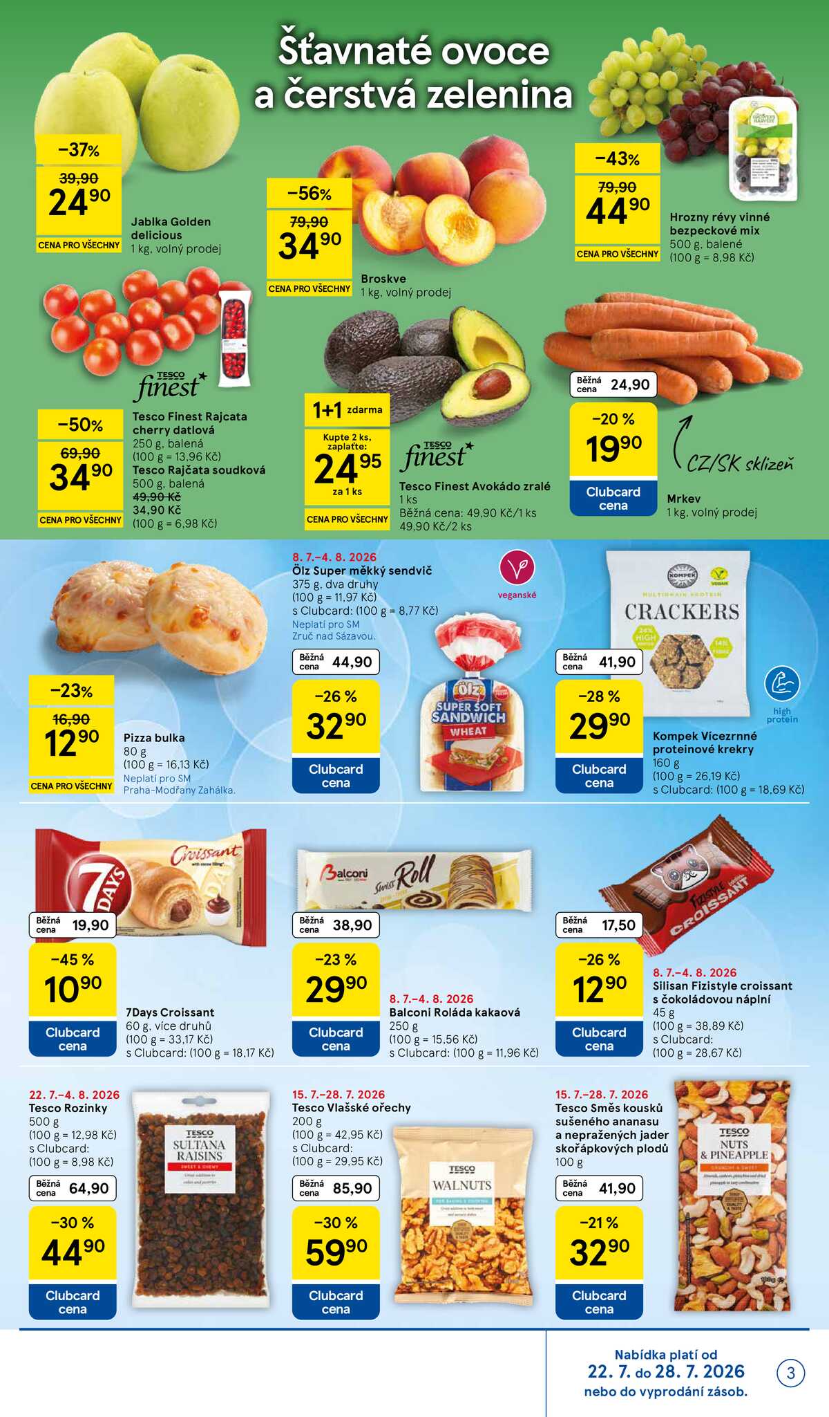 Tesco supermarkety od 22.7. do 28.7.2026 strana 3