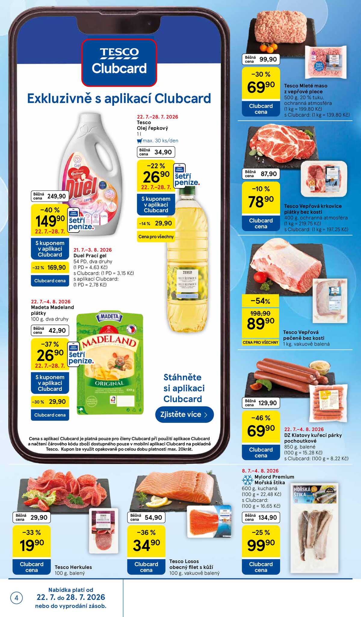 Tesco supermarkety od 22.7. do 28.7.2026 strana 4