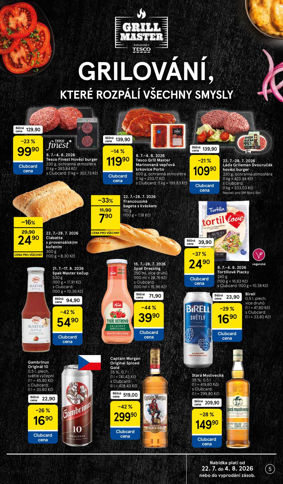 Tesco supermarkety od 22.7. do 28.7.2026 strana 5