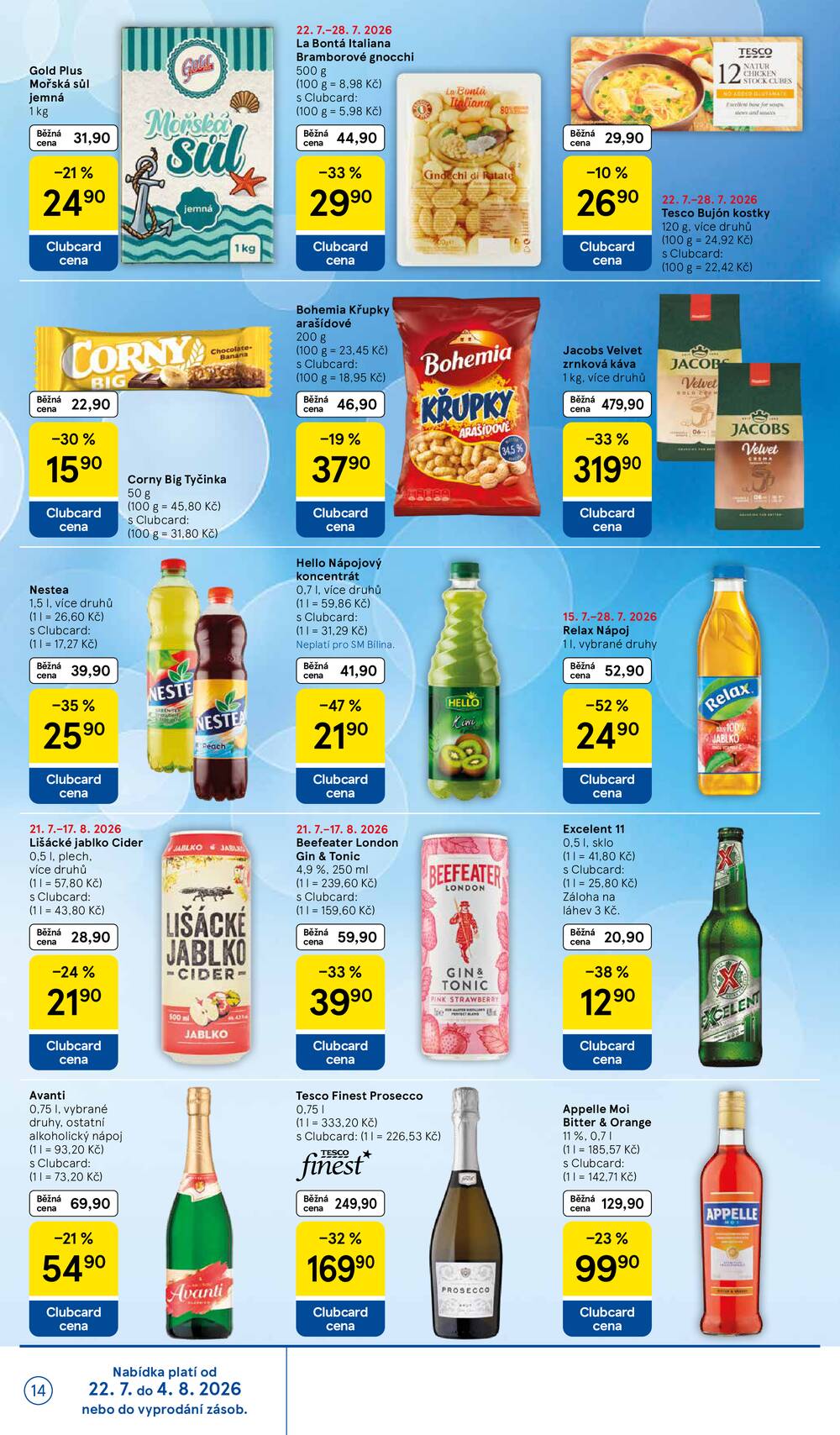 Leták Tesco - Tesco supermarkety od 22.7. do 28.7.2026 - strana 14